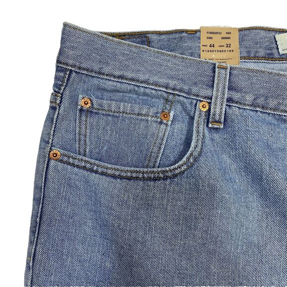 Levis Jeans Mens 44x32 Blue 550 Tapered Leg Relaxed Fit American Western Denim - Picture 4 of 14